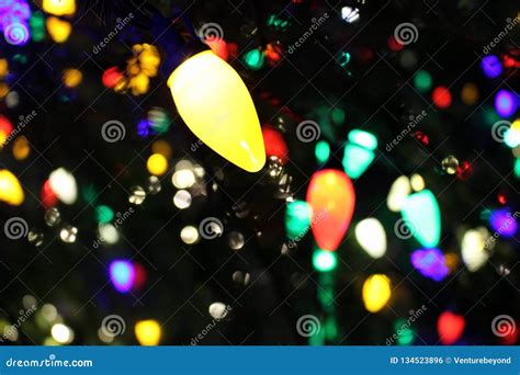 Origin of the Tradition of Outdoor Christmas Lights Stock Photo - Image of blue, christmas ...