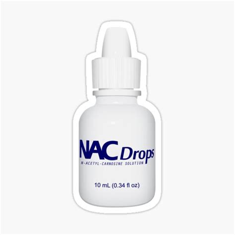 "Eficel NAC Drops 10 mL Eye Drop Bottle" Sticker for Sale by Eficel | Redbubble