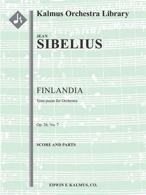 Finlandia, Op. 26/7: Conductor Score & Parts: Jean Sibelius | Sheet Music