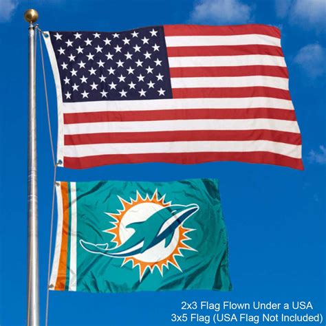 Miami Dolphins 2x3 Feet Flag - State Street Products