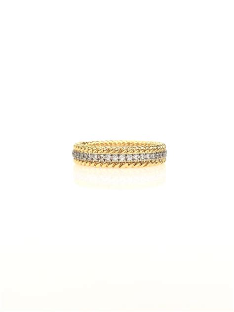 Lot - Tiffany & Co 18k Gold & Platinum Diamond Ring