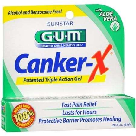 GUM Canker-X Pain Relief Gel 8 mL - Walmart.com