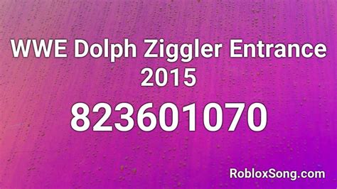 WWE Dolph Ziggler Entrance 2015 Roblox ID - Roblox music codes