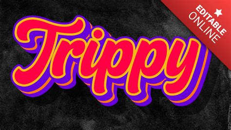 Trippy Text Effect | Font Generator