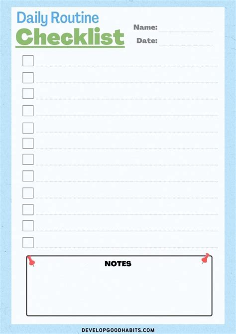 28 Printable Daily Checklist (and To Do List) Templates | Daily ...