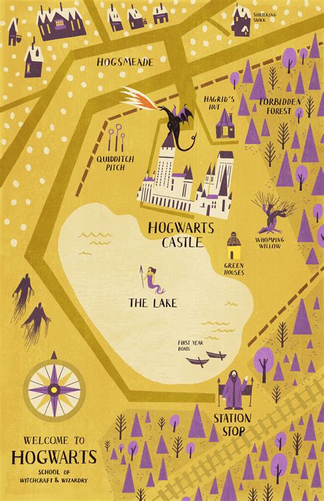 Hogwarts Map — Wenjia Tang