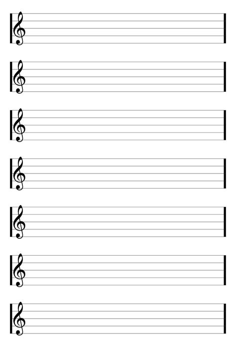 Music Notes Printable Paper