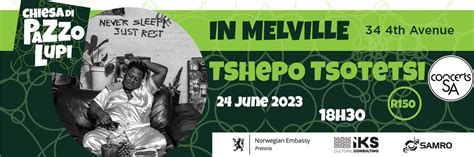 Book tickets for Tshepo Tsotetsi