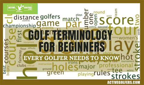 Golf Terminology for Beginners That Every Golfer Needs To Know | Golf rules, Golf instruction ...