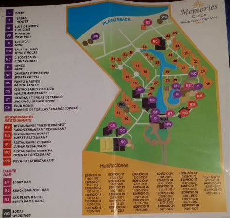 Melia Cayo Coco Resort Map