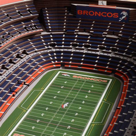 Denver Broncos Mile High Stadiumview 3D Wall Art – Sports Fanz