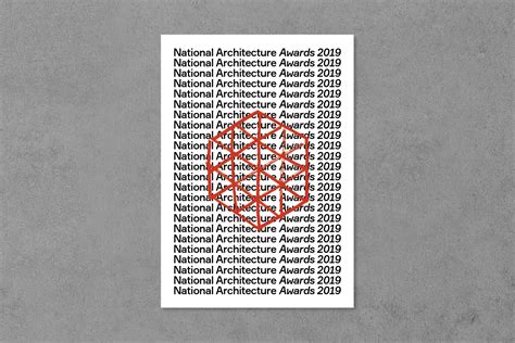 National Architecture Awards 2019 on Behance