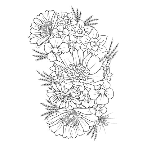 Aesthetic flower doodles, aesthetic flower doodles transparent ...