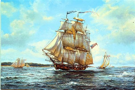 1800's merchant ship 'Prudent' entering harbor | Sailing ships, Sailing, Ship