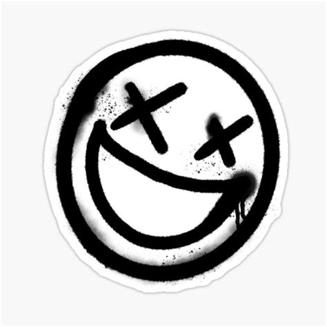 "Graffiti Smiley Face" Sticker for Sale by KBBStickerShop | Redbubble