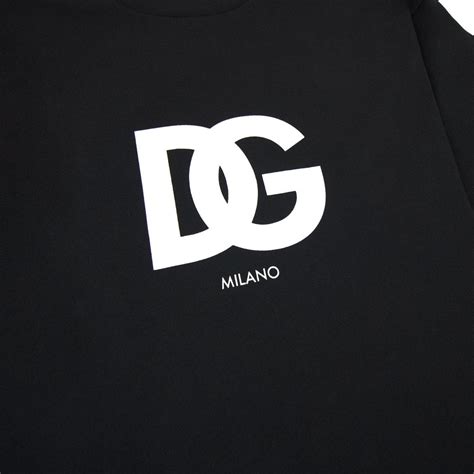 Dolce Gabbana Dolce Gabbana Cotton T-shirt With Dg Logo Print Black | ubicaciondepersonas.cdmx ...