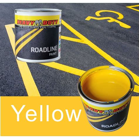 YELLOW ( 5 LITER ) HEAVY DUTY Roadline Paint 5L for Road Marking (Cat Jalan) ROAD LINE PAINT ...