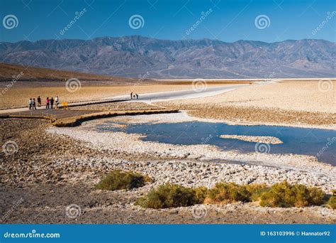 Death Valley National Park. Badwater Basin Editorial Photo - Image of blue, empty: 163103996