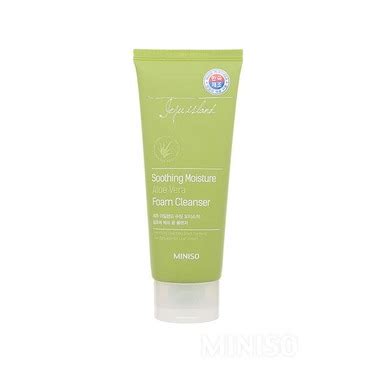 MINISO jeju island soothing moisture aloe vera foam cleanser reviews in Face Wash & Cleansers ...