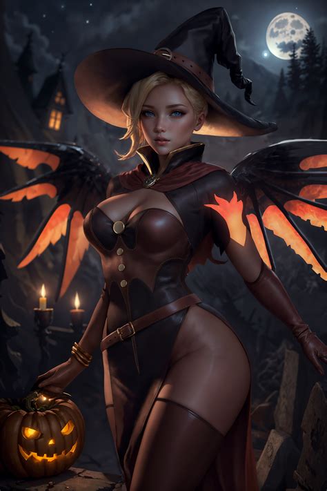 Witch Mercy by PrimoAiart on DeviantArt