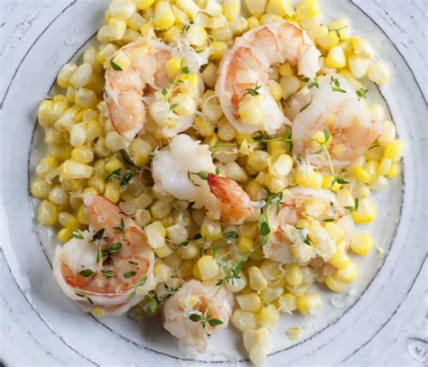 Buttered Shrimp with Corn - Framed Cooks