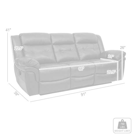 Marcel Manual Reclining Sofa In Dark Brown Leather by Armen Living ...