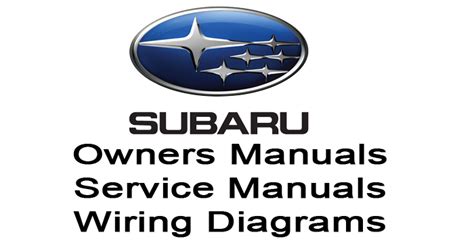 Subaru Workshop, Owner's Service Repair Manuals