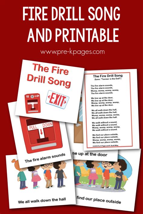 The Fire Drill Song and Printable - Pre-K Pages