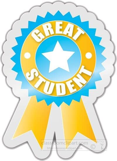 Motivational Clipart-Sticker Great Student Award