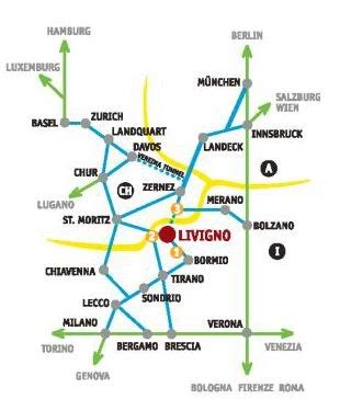 Maps of Livigno ski resort in Italy | SNO