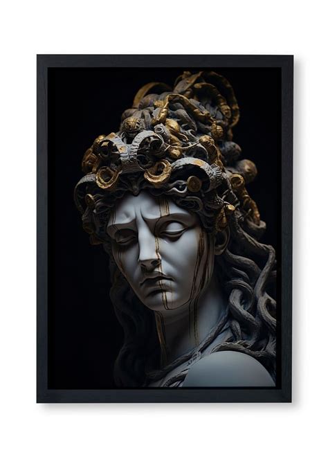 Medusa Head Painting Medusa Artwork Medusa Head Painting Greek Mythology Art Mythological ...