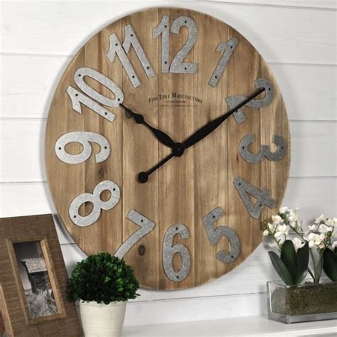 Slat Wood Wall Clock from Kirkland's | Wood wall clock, Rustic wall clocks, Farmhouse wall clocks