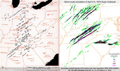 The 1974 Super Tornado Outbreak (interactive map) - ustornadoes.com