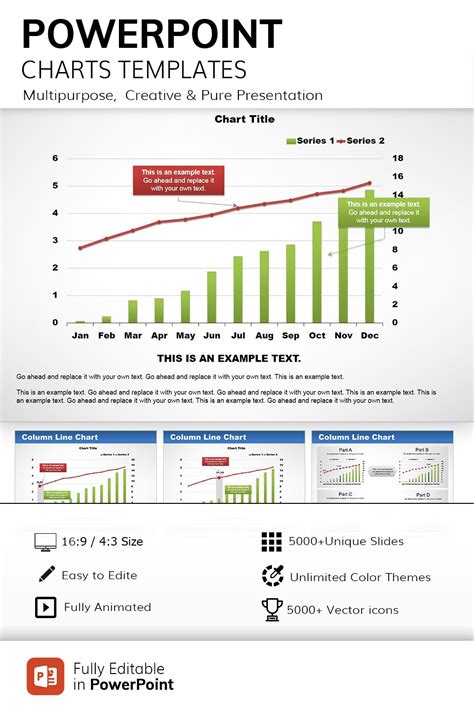 Column Line PowerPoint Charts - Presentation Templates