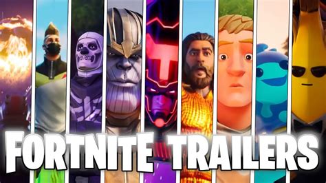 *ALL* Fortnite Cinematic Trailers *ALL CHAPTERS* *ALL SEASONS* - YouTube