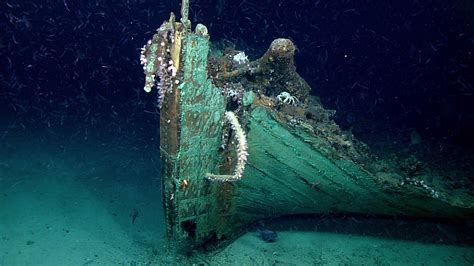 NOAA Ship Okeanos Explorer shipwreck discovery May 2019