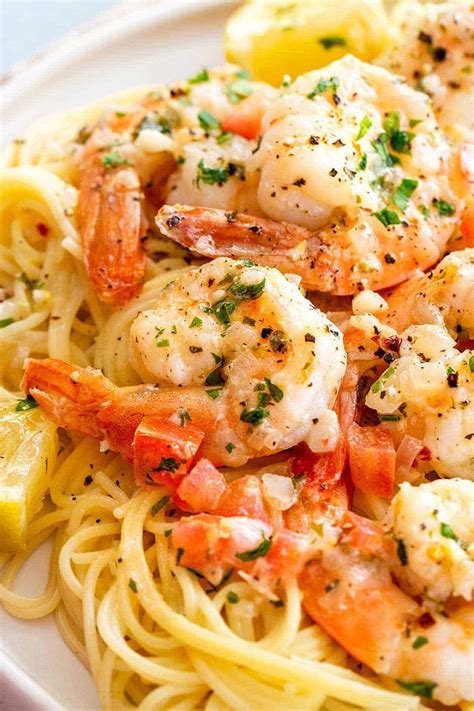 Shrimp Scampi with Lemon Garlic Sauce - Jessica Gavin