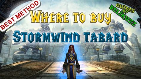 How to get Reputation Tabard - Stormwind【WoW 9.2.5+】 - YouTube