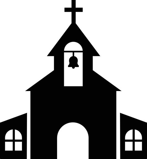 Church building icon on white background. Christian Church sign. Religion of church symbol. flat ...