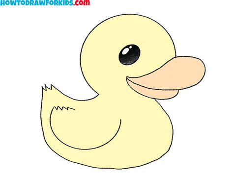 How to Draw an Easy Duck - Easy Drawing Tutorial For Kids