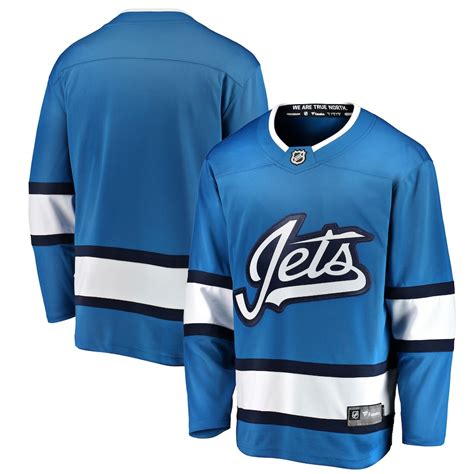 Fanatics Branded Winnipeg Jets Blue Alternate Breakaway Jersey