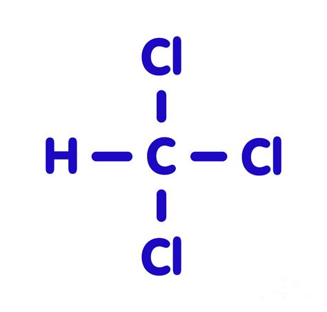 Chloroform Solvent Molecule Photograph by Molekuul/science Photo ...