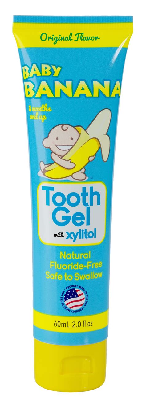 Baby Banana Tooth Gel with Xylitol - fluoride free and safe to swallow | Tooth gel, Baby banana ...