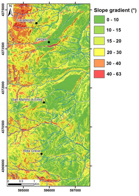 -Slope gradient map of the study area | Download Scientific Diagram