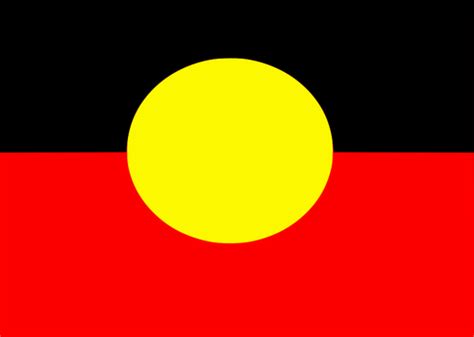 The Australian Aboriginal flag vector clip art | Public domain vectors