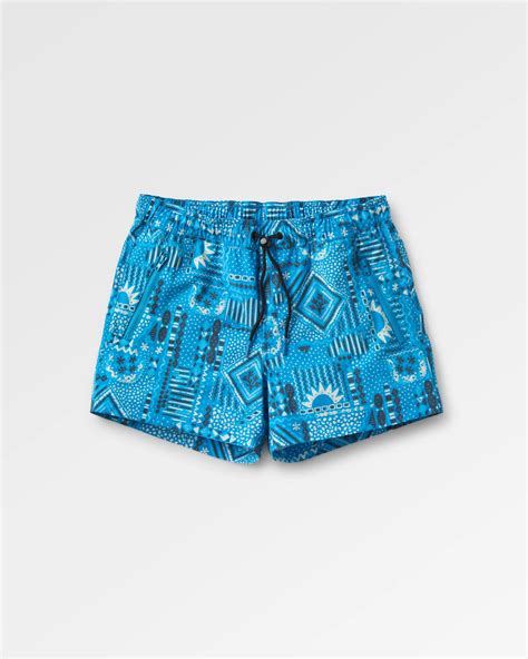 Way Out Recycled All Purpose Short Vintage Patchwork Blue Pool – Passenger