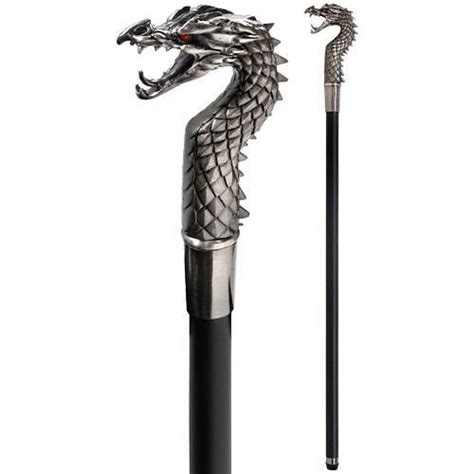 34 INCH DRAGON CANE WALKING STICK POLE | Tongkat sihir, Liontin