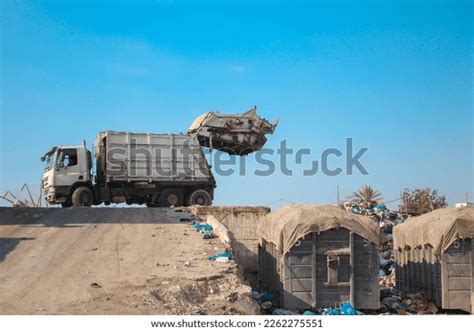 Garbage Truck On Landfill Unloading Garbage Stock Photo 2262275551 | Shutterstock