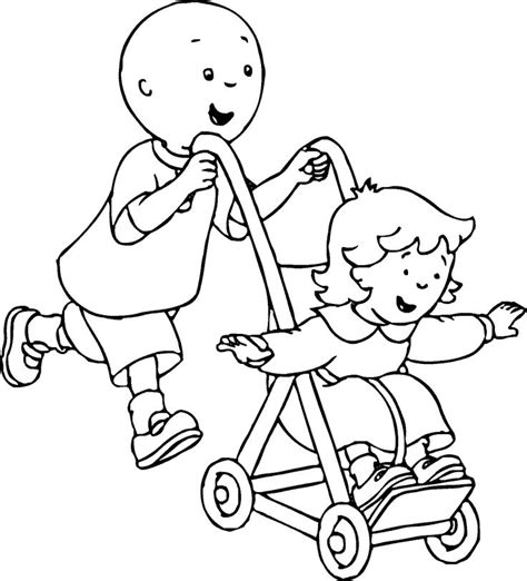 Caillou Coloring Pages - Free Caillou Coloring Pages Printables