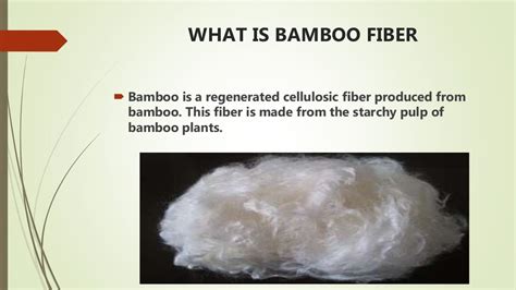 Bamboo fiber